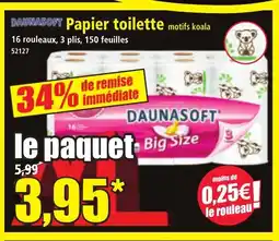 Norma DAUNASOFT Papier toilette offre