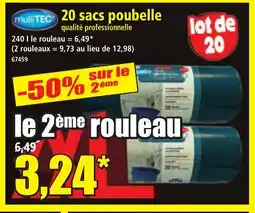 Norma 20 sacs poubelle offre