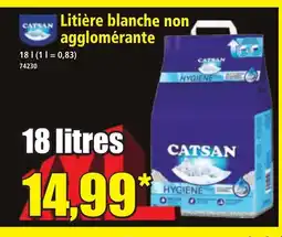 Norma Litière blanche non agglomérante offre