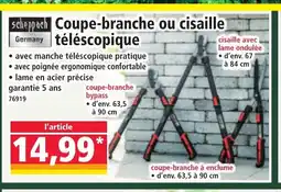 Norma SCHEPPACH Coupe-branche ou cisaille téléscopique offre
