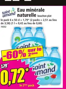 Norma SAINT AMAND Eau minérale naturelle offre