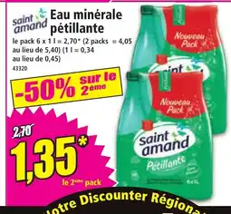 Norma SAINT AMAND Eau minérale pétillante offre
