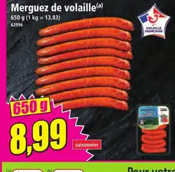 Norma Merguez de volaille offre