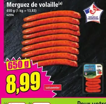 Norma Merguez de volaille offre