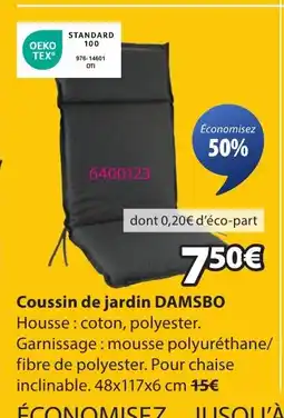 JYSK DAMSBO Coussin de jardin offre