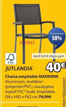 JYSK MADERNE Chaise empilable offre