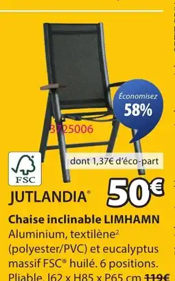 JYSK LIMHAMN Chaise inclinable offre