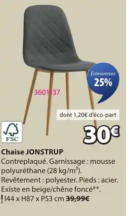 JYSK JONSTRUP Chaise offre