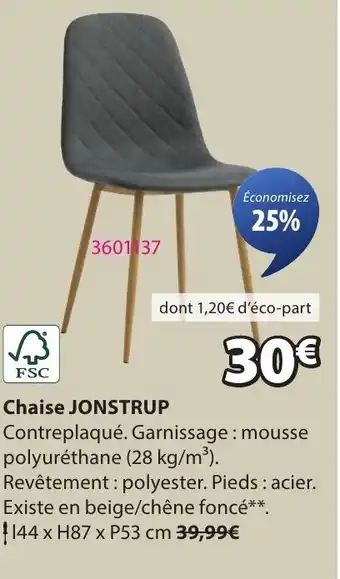 JYSK JONSTRUP Chaise offre