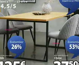 JYSK AABENRAA Table offre