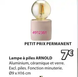 JYSK ARNOLD Lampe à piles offre