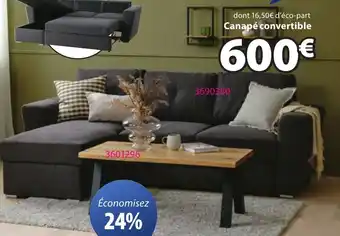 JYSK VEJLBY Canapé convertible avec méridienne offre