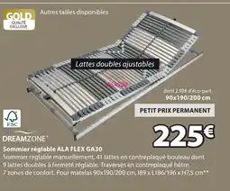 JYSK ALA FLEX GA30 Sommier réglable offre
