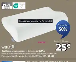 JYSK KVINA Oreiller contour en mousse à mémoire offre