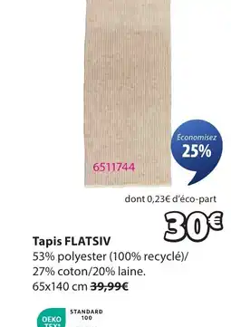 JYSK FLATSIV Tapis offre