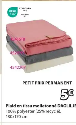 JYSK DAGLILJE Plaid en tissu molletonné offre