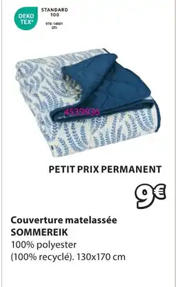 JYSK SOMMEREIK Couverture matelassée offre