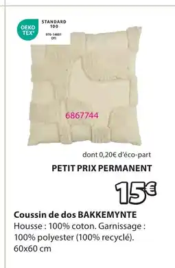JYSK BAKKEMYNTE Coussin de dos offre