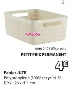 JYSK JUTE Panier offre