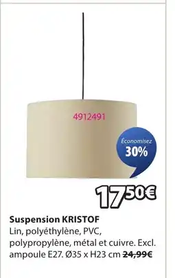 JYSK KRISTOF Suspension offre