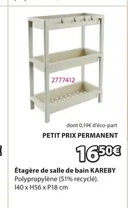JYSK KAREBY Étagère de salle de bain offre