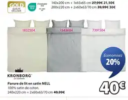 JYSK NELL Parure de lit en satin offre