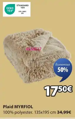 JYSK MYRFIOL Plaid offre