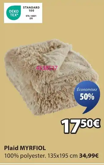 JYSK MYRFIOL Plaid offre