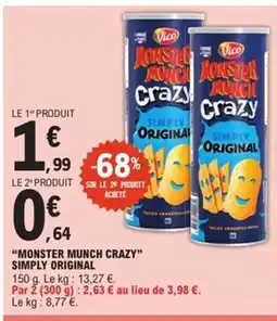 E.Leclerc Express MONSTER MUNCH CRAZY Simply original offre