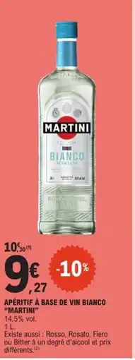 E.Leclerc Express MARTINI Apéritif à base de vin bianco offre