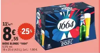 E.Leclerc Express 1664 Bière blonde offre