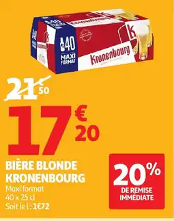 Auchan KRONENBOURG Bière blonde offre