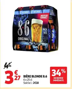 Auchan 8.6 Bière blonde offre