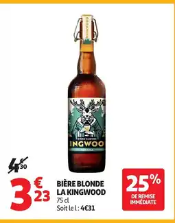 Auchan LA KINGWOOD Bière blonde offre