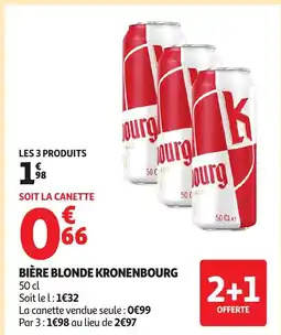 Auchan KRONENBOURG Bière blonde offre