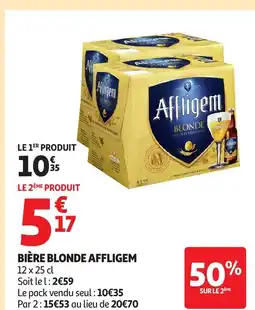 Auchan AFFLIGEM Bière blonde offre