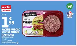 Auchan MADRANGE Hachés au porc spécial burger offre
