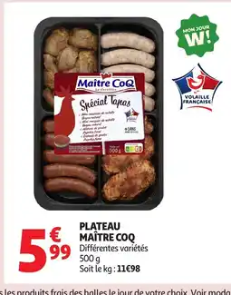 Auchan MAÎTRE COQ Plateau offre