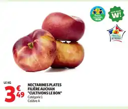 Auchan Nectarines plates filière auchan offre