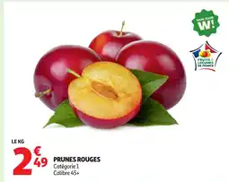 Auchan Prunes rouges offre