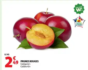Auchan Prunes rouges offre