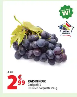 Auchan Raisin noir offre