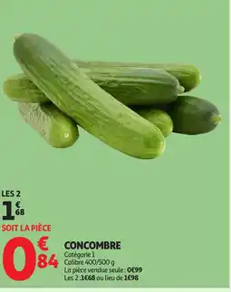 Auchan Concombre offre