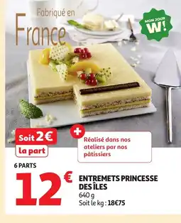 Auchan Entremets princesse des îles offre