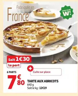 Auchan Tarte aux abricots offre