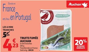 Auchan AUCHAN Truite fumée offre