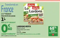 Auchan HERTA Lardons offre