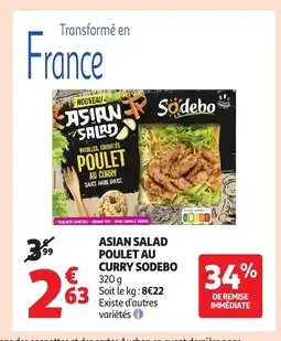 Auchan SODEBO Asian salad pour au curry offre