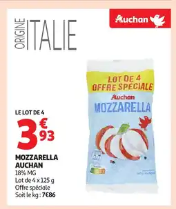 Auchan AUCHAN Mozzarella offre