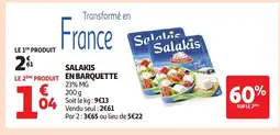 Auchan SALAKIS En barquette offre